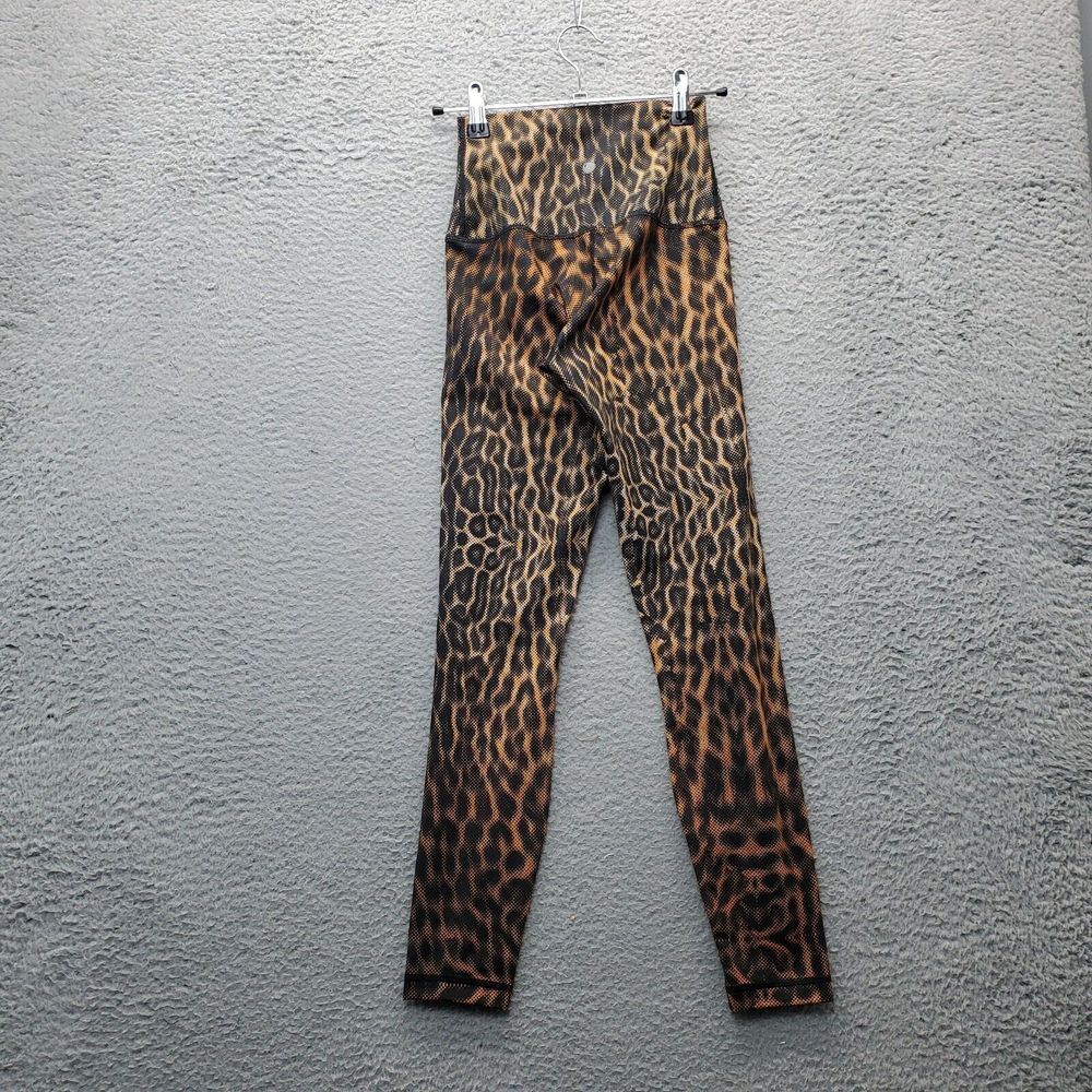 Yogalicious Lux Activewear Leggings Women XS Multi Leopard Print Stretch Pull On - Picture 2 of 6